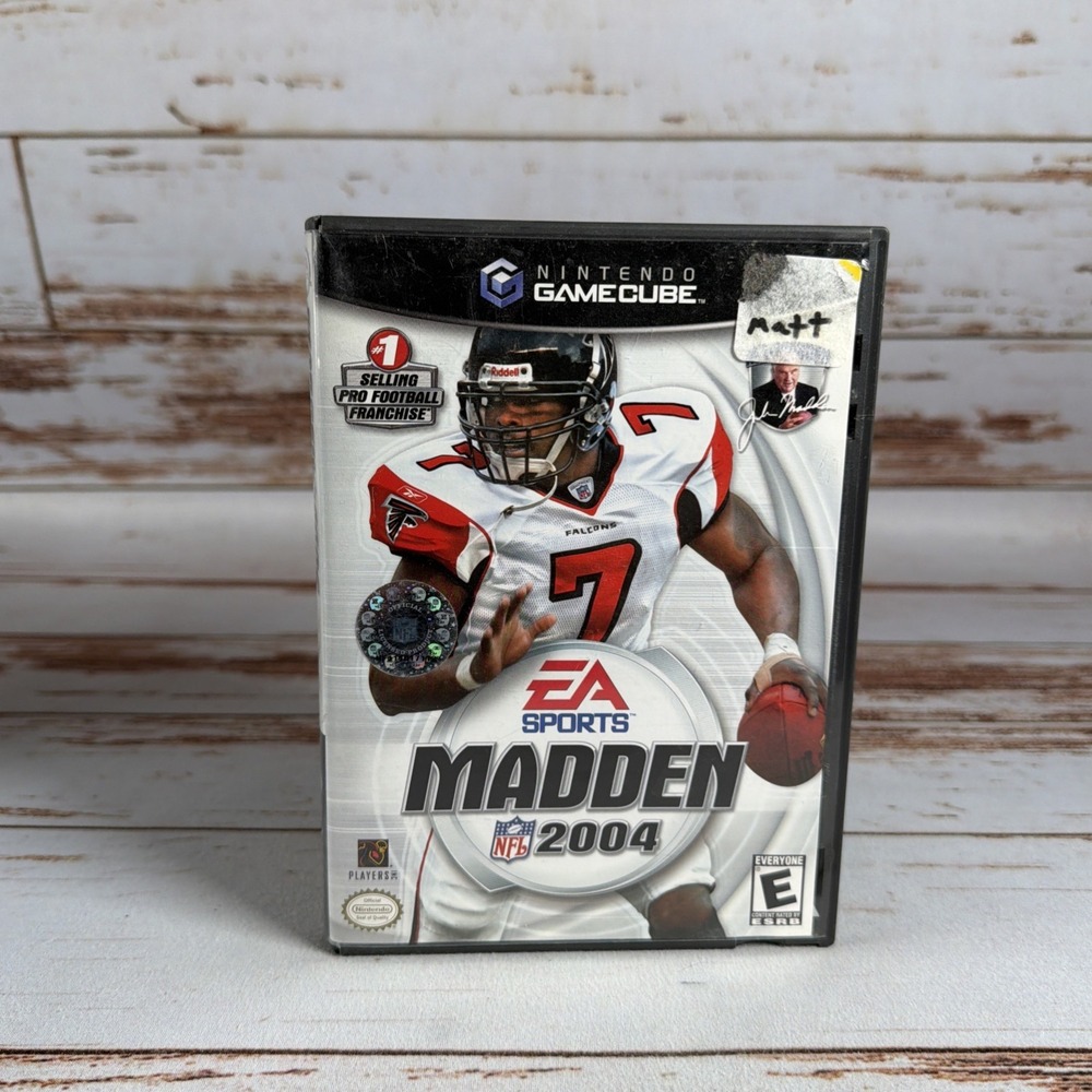 Madden NFL 2004 GameCube Case and Resurfaced Disc Complete Football